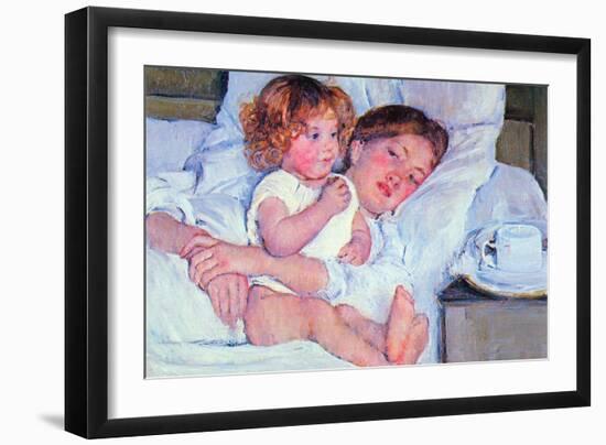Mother and Baby-Mary Cassatt-Framed Art Print