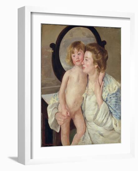 Mother and Boy, c.1899-Mary Stevenson Cassatt-Framed Giclee Print