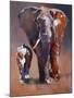 Mother and Calf-Mark Adlington-Mounted Giclee Print