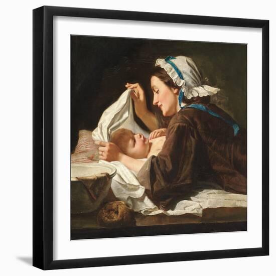 Mother and Child, 1833-Peter Fendi-Framed Giclee Print