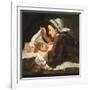 Mother and Child, 1833-Peter Fendi-Framed Giclee Print