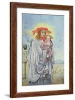 Mother and Child, 1860-Richard Dadd-Framed Giclee Print