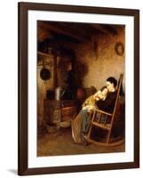 Mother and Child, 1868-Eastman Johnson-Framed Giclee Print