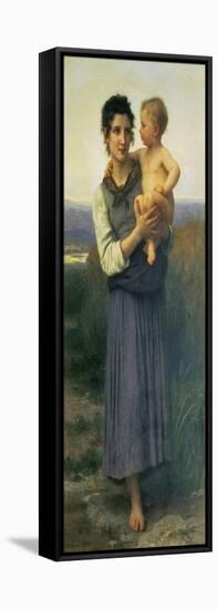 Mother and Child, 1887-William Adolphe Bouguereau-Framed Stretched Canvas