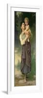 Mother and Child, 1887-William Adolphe Bouguereau-Framed Giclee Print