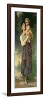 Mother and Child, 1887-William Adolphe Bouguereau-Framed Giclee Print