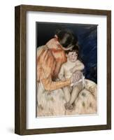 Mother and Child, 1890s-Mary Cassatt-Framed Giclee Print