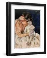 Mother and Child, 1890s-Mary Cassatt-Framed Giclee Print