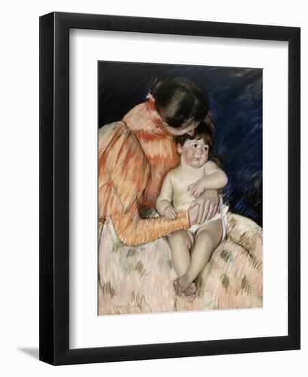 Mother and Child, 1890s-Mary Cassatt-Framed Giclee Print