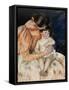 Mother and Child, 1890s-Mary Cassatt-Framed Stretched Canvas