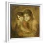 Mother and Child, 1893-Franz Seraph von Lenbach-Framed Giclee Print