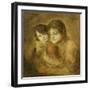 Mother and Child, 1893-Franz Seraph von Lenbach-Framed Giclee Print