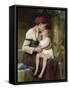 Mother and Child, 1894 (Painting)-Leon Bazile Perrault-Framed Stretched Canvas