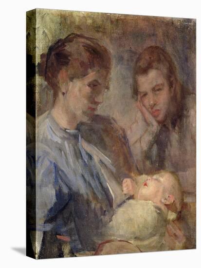 Mother and Child, 1894-Sarah Purser-Stretched Canvas