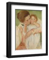 Mother and Child, 1897-Mary Cassatt-Framed Giclee Print