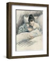 Mother and Child, 1900-Leonid Osipovich Pasternak-Framed Giclee Print