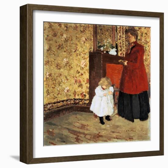 Mother and Child, 1900-Edouard Vuillard-Framed Giclee Print