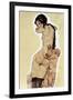 Mother and Child, 1910-Egon Schiele-Framed Giclee Print