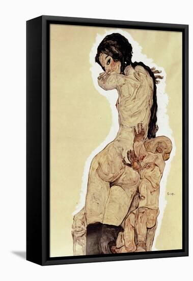 Mother and Child, 1910-Egon Schiele-Framed Stretched Canvas