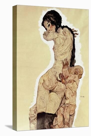 Mother and Child, 1910-Egon Schiele-Stretched Canvas