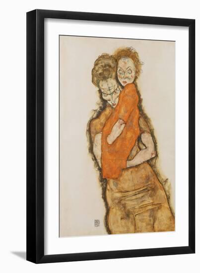 Mother and Child, 1914-Egon Schiele-Framed Giclee Print