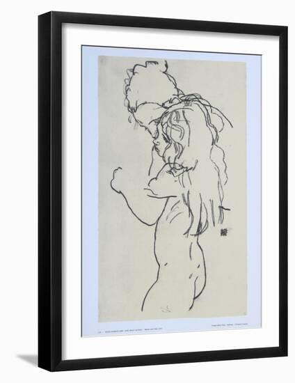 Mother and Child, 1918-Egon Schiele-Framed Art Print