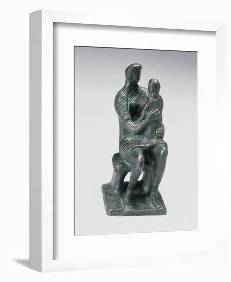 Mother and Child, 1943-Henry Moore-Framed Giclee Print