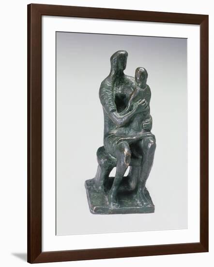 Mother and Child, 1943-Henry Moore-Framed Giclee Print