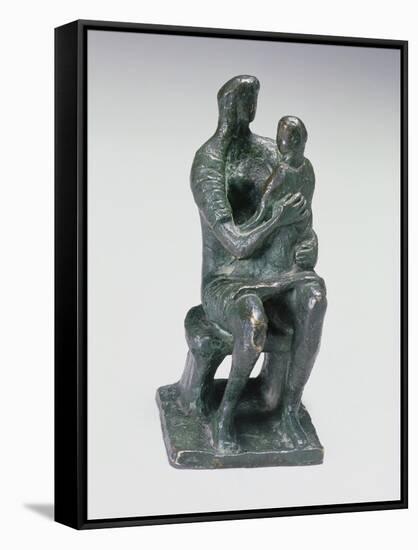 Mother and Child, 1943-Henry Moore-Framed Stretched Canvas