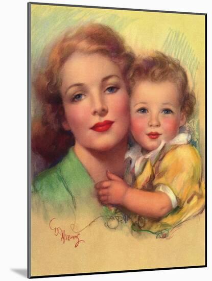 Mother and Child, 1947-null-Mounted Giclee Print