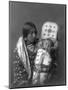 Mother and child Apsaroke Indian Edward Curtis Photograph-Lantern Press-Mounted Art Print