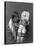 Mother and child Apsaroke Indian Edward Curtis Photograph-Lantern Press-Stretched Canvas