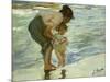 Mother and Child at the Beach, 1908-Joaquin Sorolla-Mounted Giclee Print