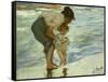 Mother and Child at the Beach, 1908-Joaquin Sorolla-Framed Stretched Canvas