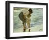 Mother and Child at the Beach, 1908-Joaquin Sorolla-Framed Premium Giclee Print