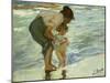 Mother and Child at the Beach, 1908-Joaquin Sorolla-Mounted Giclee Print