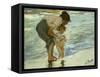 Mother and Child at the Beach, 1908-Joaquin Sorolla-Framed Stretched Canvas