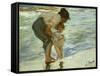 Mother and Child at the Beach, 1908-Joaquin Sorolla-Framed Stretched Canvas