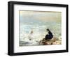 Mother and Child at the Water's Edge-George William Russell-Framed Giclee Print