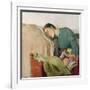 Mother and child by Christian Krohg-Christian Krohg-Framed Giclee Print