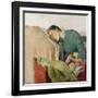 Mother and child by Christian Krohg-Christian Krohg-Framed Giclee Print
