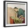 Mother and child by Christian Krohg-Christian Krohg-Framed Giclee Print