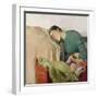 Mother and child by Christian Krohg-Christian Krohg-Framed Giclee Print