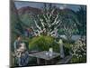 Mother and Child by the Garden Table-Nikolai Astrup-Mounted Giclee Print