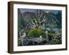 Mother and Child by the Garden Table-Nikolai Astrup-Framed Giclee Print