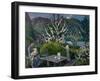 Mother and Child by the Garden Table-Nikolai Astrup-Framed Giclee Print