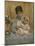 Mother and Child, C.1875-80 (Oil on Panel)-Alfred Emile Stevens-Mounted Giclee Print