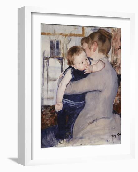 Mother and Child, C.1889-Mary Cassatt-Framed Giclee Print