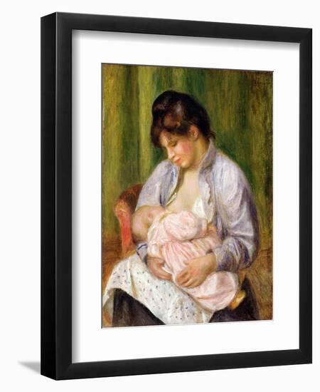 Mother and Child, C.1894-Pierre-Auguste Renoir-Framed Giclee Print