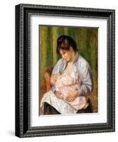 Mother and Child, C.1894-Pierre-Auguste Renoir-Framed Giclee Print